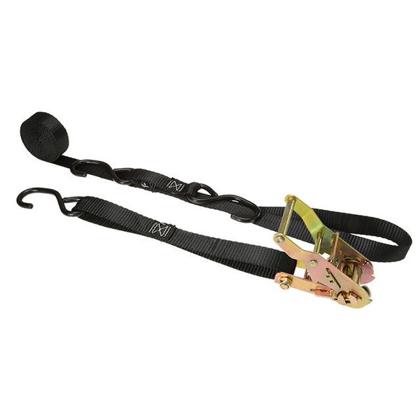 Us Cargo Control 1" x 8' Personal Watercraft Tri-down Ratchet Strap 2608VSHSLSH-BLK - main